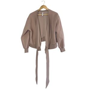 Latched Mama Women's XL 635 Nest Nursing Wrap Athleisure Sweatshirt Rose Cream